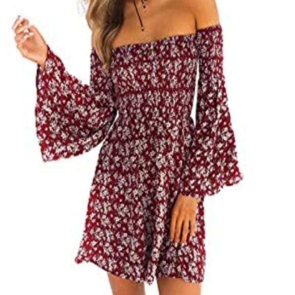 Off the shoulder mini dress - Picture 2 of 8